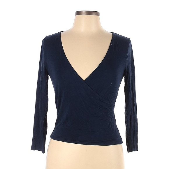 Cape Juby V-Neck Cross Front Long Sleeve Top - L - Picture 7 of 7